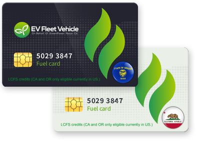 EV Fleet Vehicle - LCFS cards